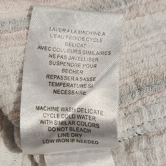 Tribal Jeans | Capped Sleeve Top with Tassels | Size Large - Picture 6 of 6